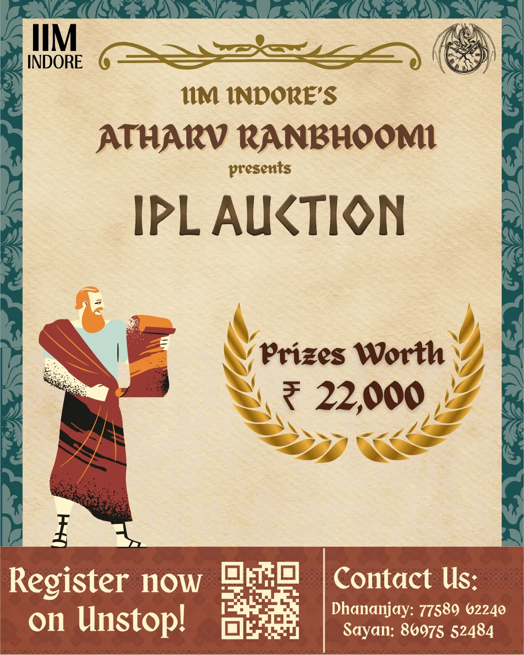 IPL Auction poster